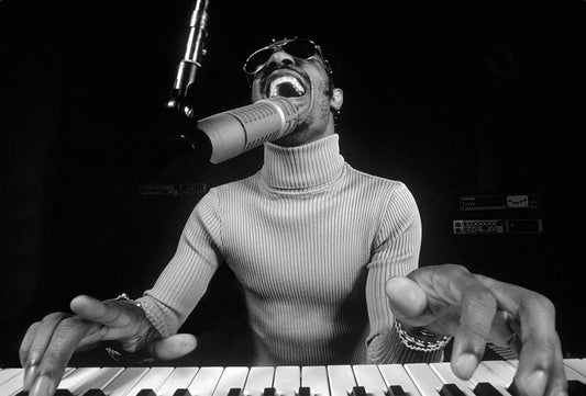 Stevie Wonder, Los Angeles, CA, 1974 by Al Satterwhite
