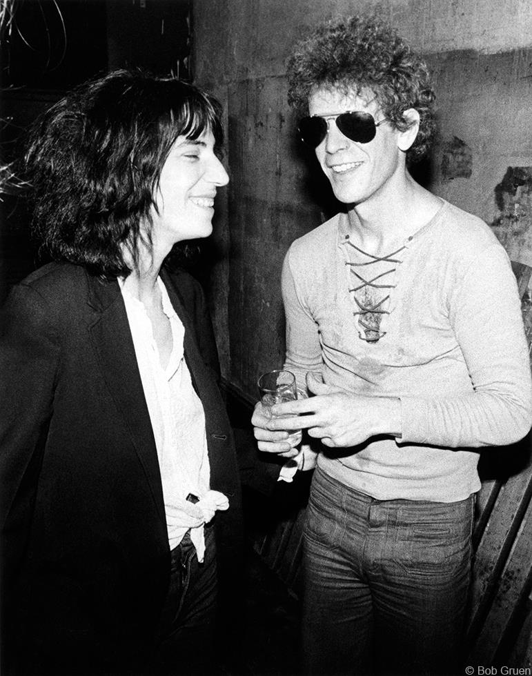 Patti Smith & Lou Reed, NYC, 1976 by Bob Gruen