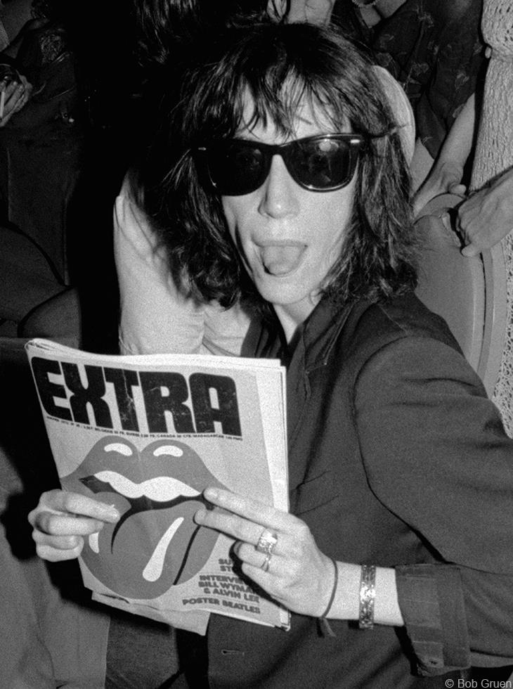 Patti Smith at The Ocean Club, NYC, 1976 by Bob Gruen