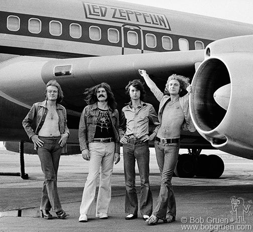 Led Zeppelin, "Airplane" Composite, 1973 by Bob Gruen