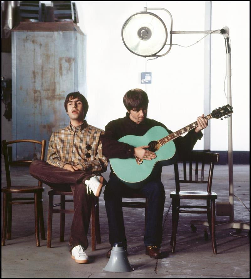 Oasis, Noel and Liam Gallagher, Wonderwall Video 1995 by Jill
