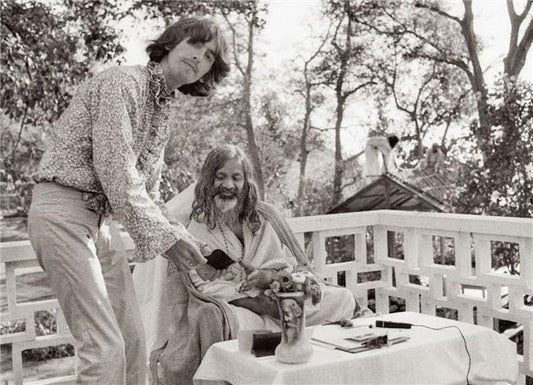 George Harrison & the Maharishi, India 1968 by Pattie Boyd
