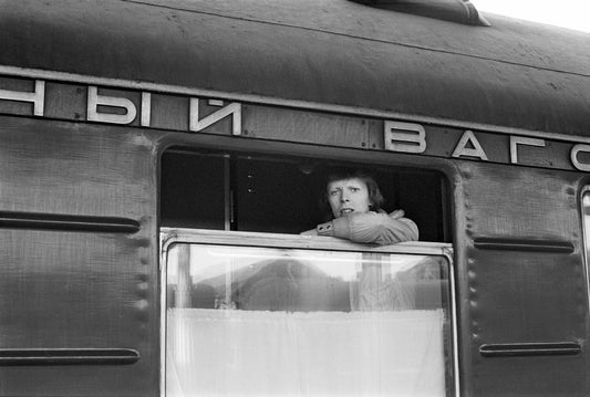 David Bowie: In front of The Trans Siberian by Geoff MacCormack