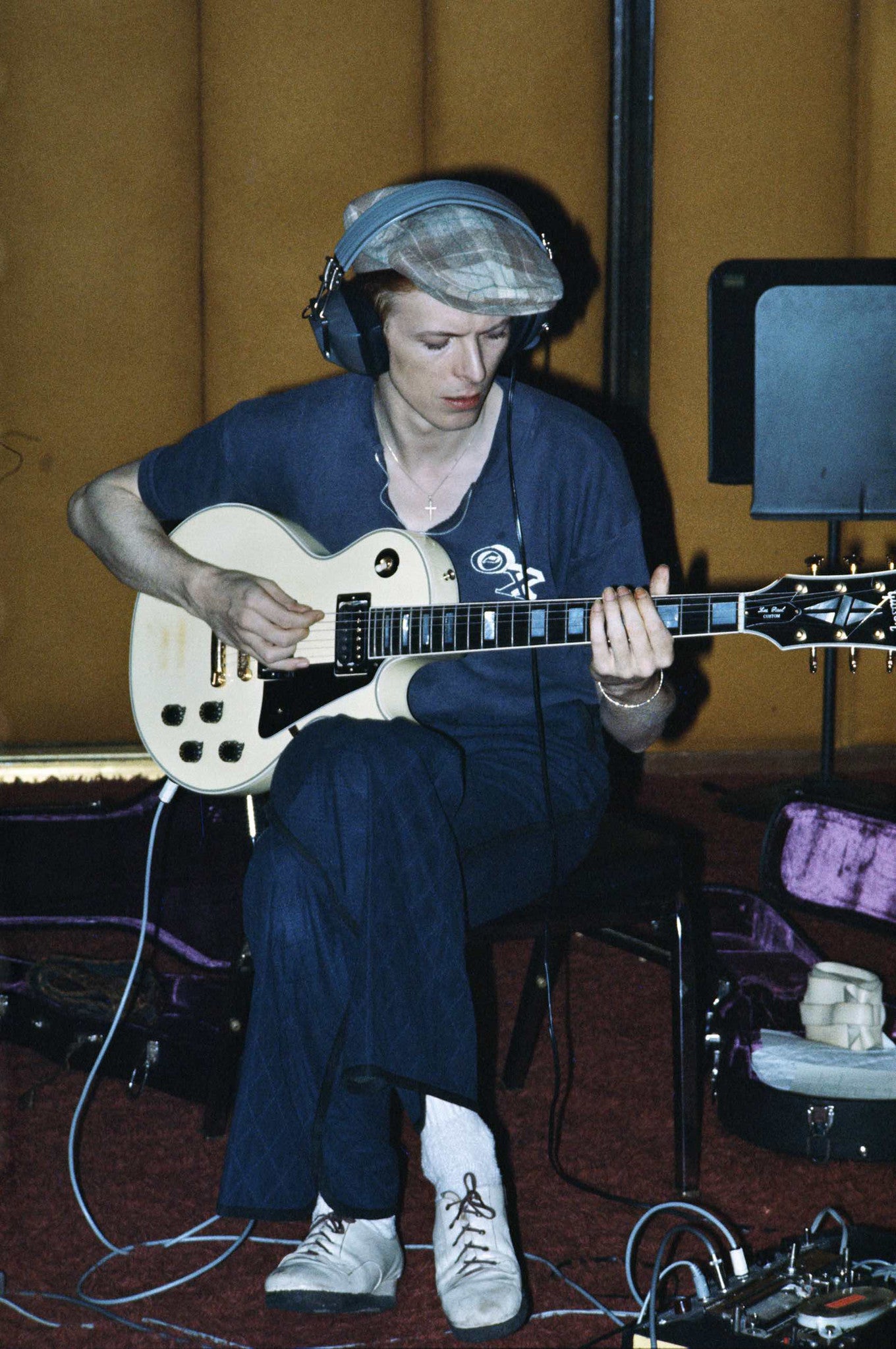 David Bowie: Cherokee Studios, Hollywood, USA, 1975 by Geoff MacCormack