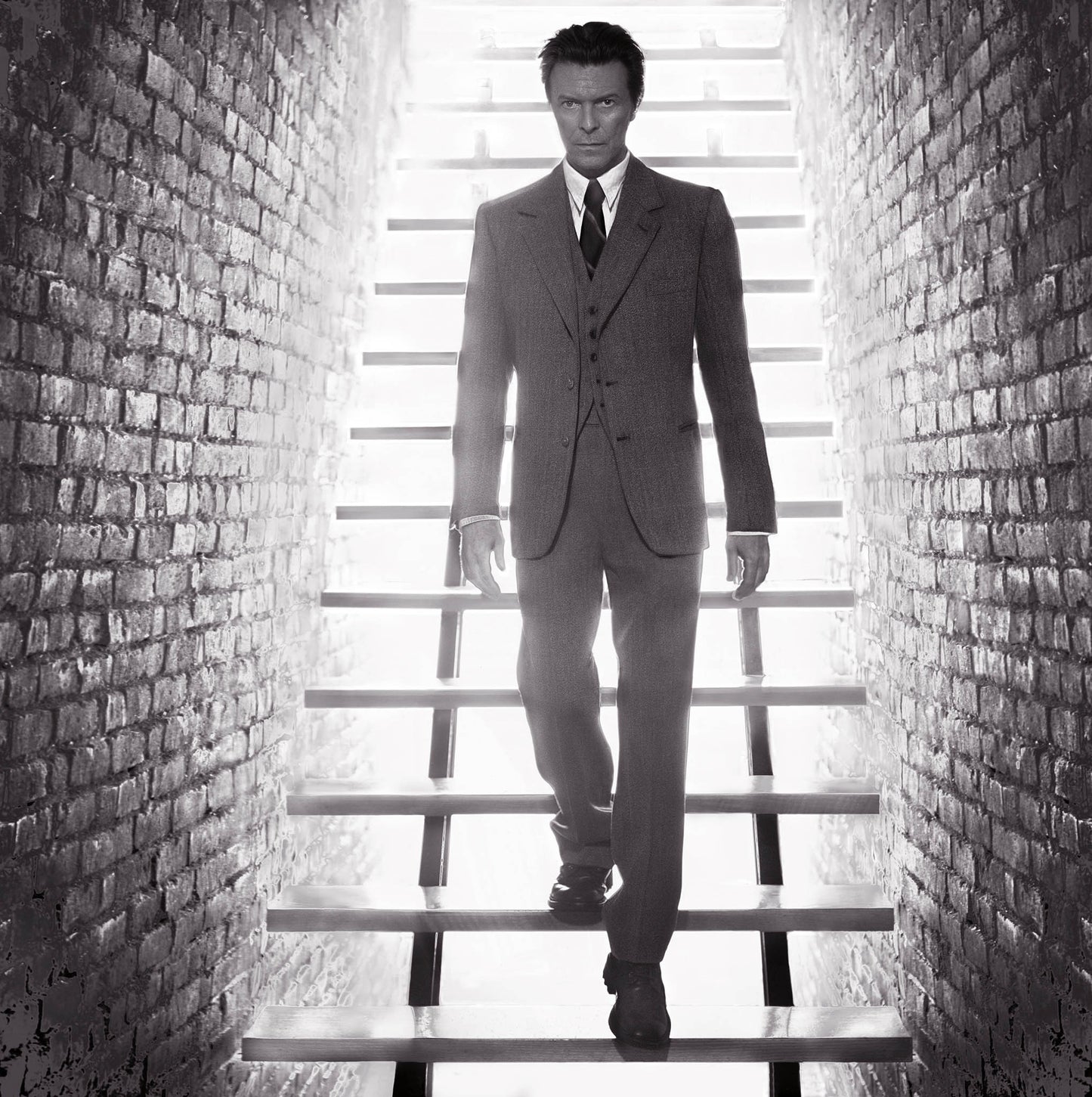 David Bowie, Stairs, 2001 by Markus Klinko