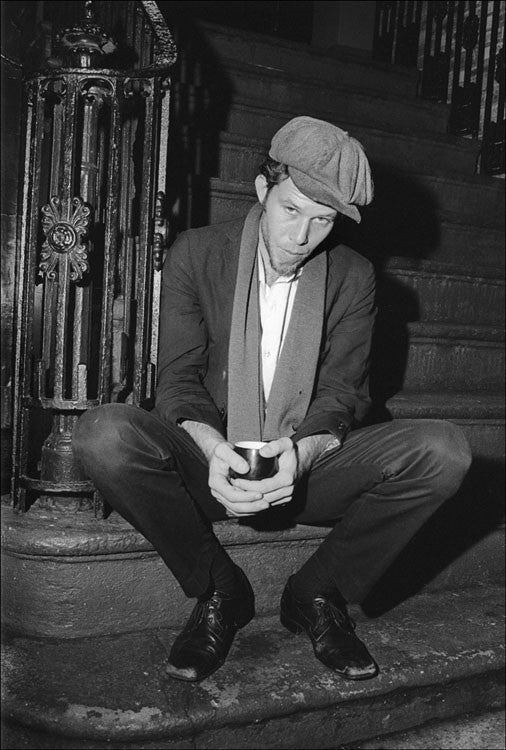Tom Waits at Reno Sweeny, NYC 1975 by Allan Tannenbaum