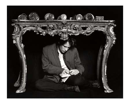 Jeff Buckley, Clock Table, NYC 1993 by Merri Cyr