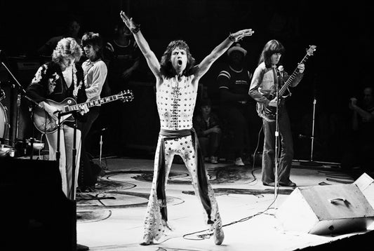 The Rolling Stones, onstage NYC 1972 by Lynn Goldsmith