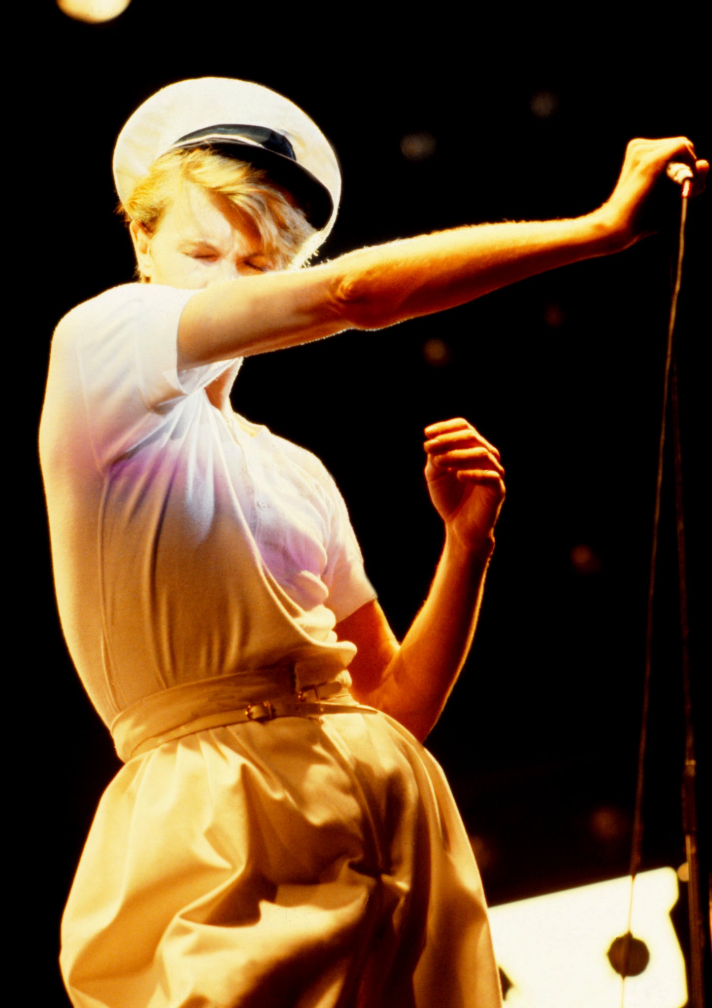 David Bowie, live performance "Thin White Duke Tour", Ahoy Rotterdam, Holland, 1976 by Barry Schultz