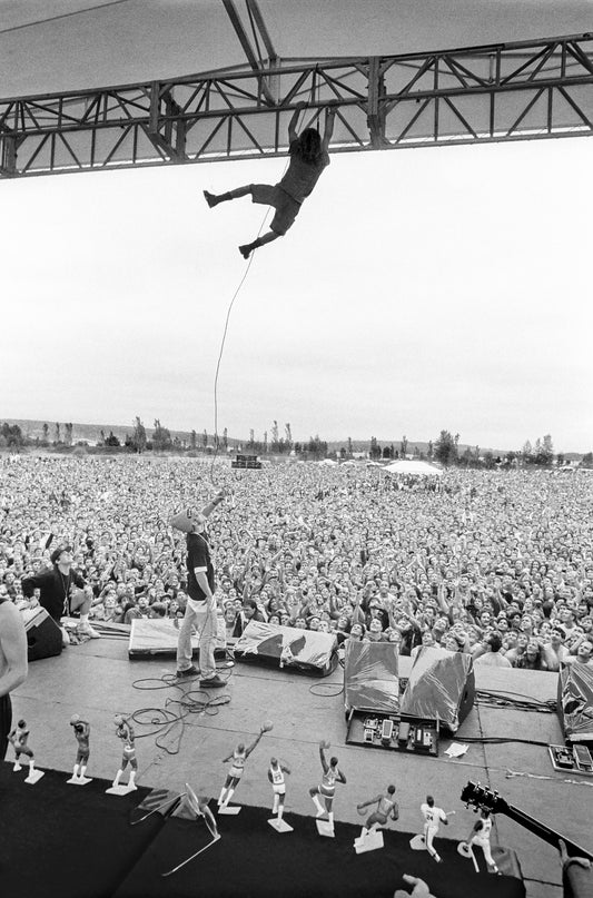 Eddie Vedder Swings, Pearl Jam, Drop in the Park, 1992 by Lance Mercer