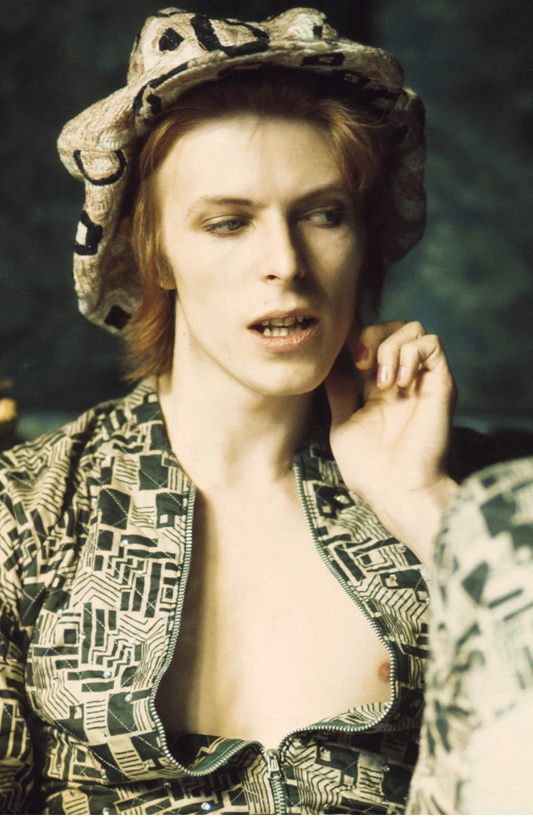 David Bowie at home, 1972 by Michael Putland