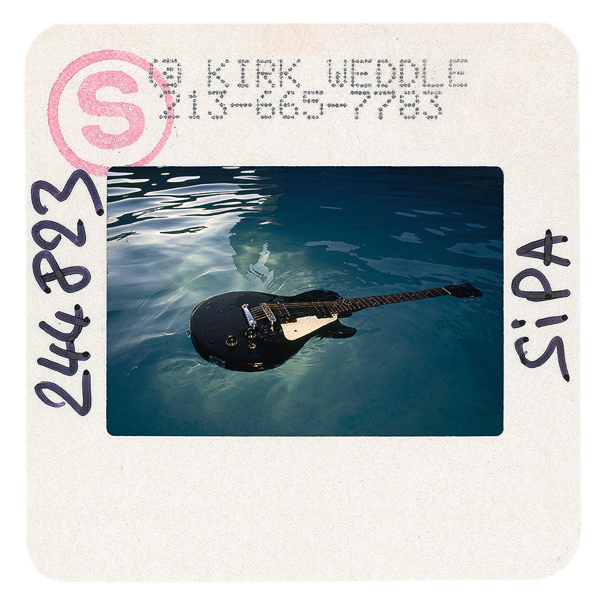 Floating guitar, Nirvana Nevermind, Original Colour Slide Print by Kirk Weddle