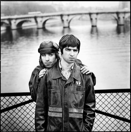 Oasis, Liam and Noel, Paris 1995 by Jill Furmanovsky