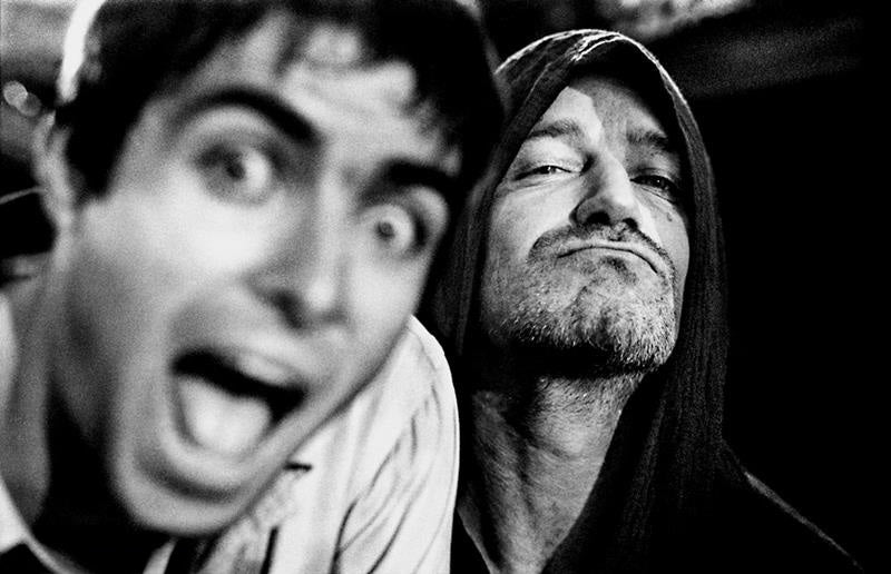 Oasis, Liam and Bono, 1997 by Jill Furmanovsky