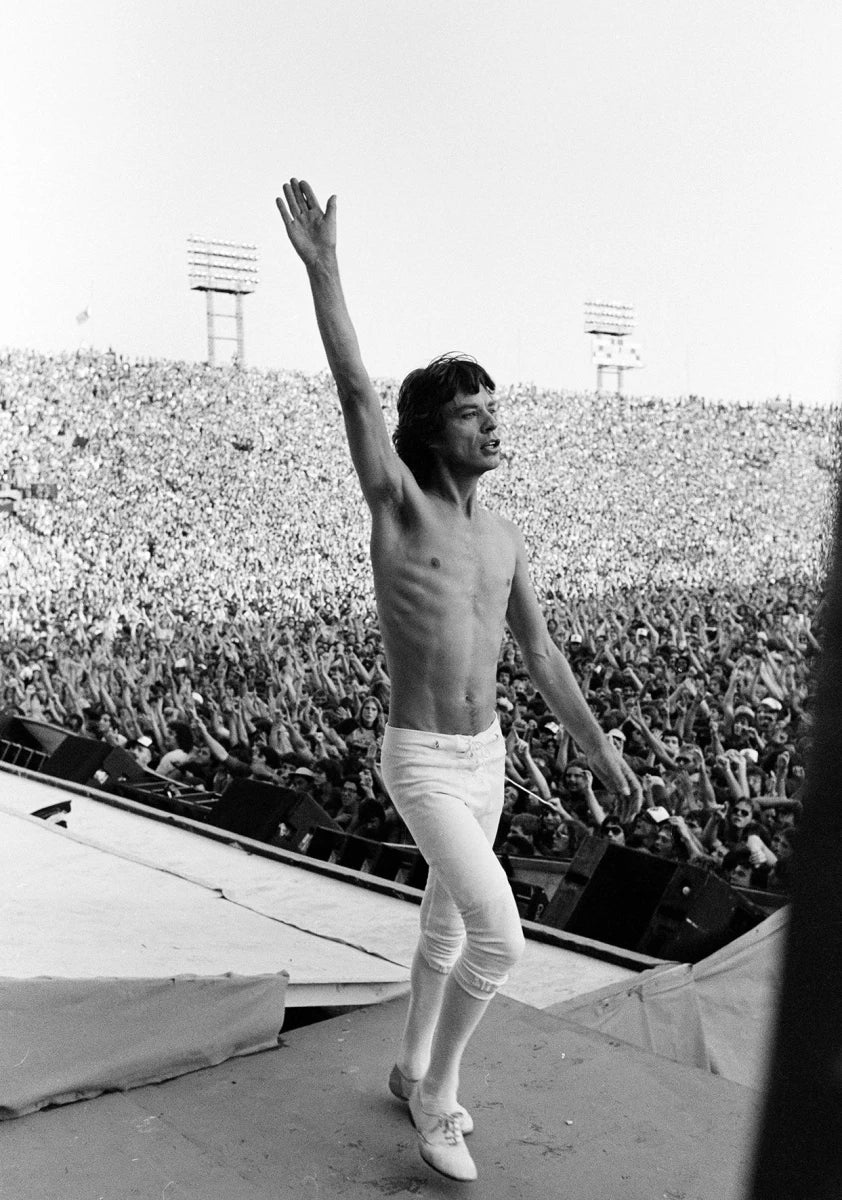 Mick Jagger, onstage Philadelphia 1981 by Michael Putland