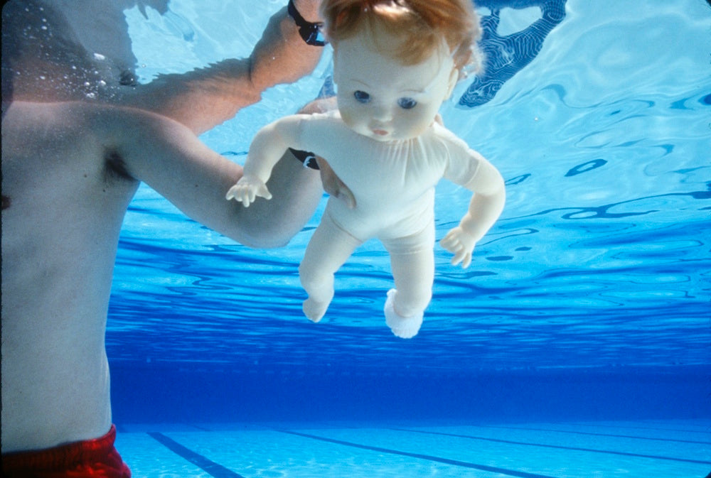Nirvana Nevermind cover baby stunt double, 1991 by Kirk Weddle