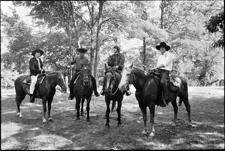 The Beatles on horseback, 1964 by Curt Gunther