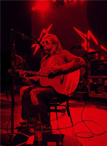 Kurt Cobain, Red Stage #1, 1993 by Jesse Frohman