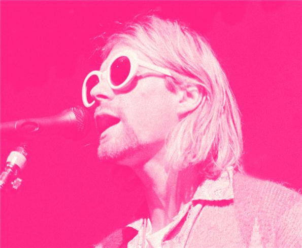 Kurt Cobain, Singing Pink 1993 by Jesse Frohman