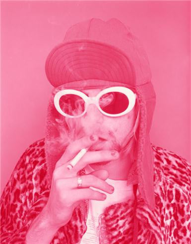 Kurt Cobain, Smoking Pink,1993 by Jesse Frohman
