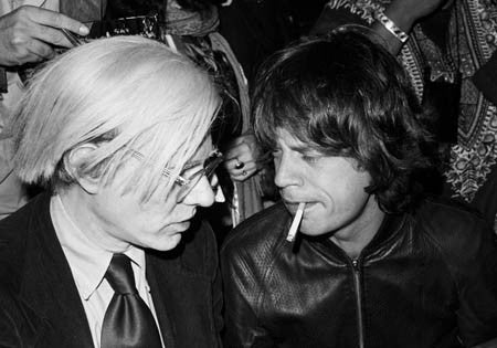 Mick Jagger & Andy Warhol by Lynn Goldsmith