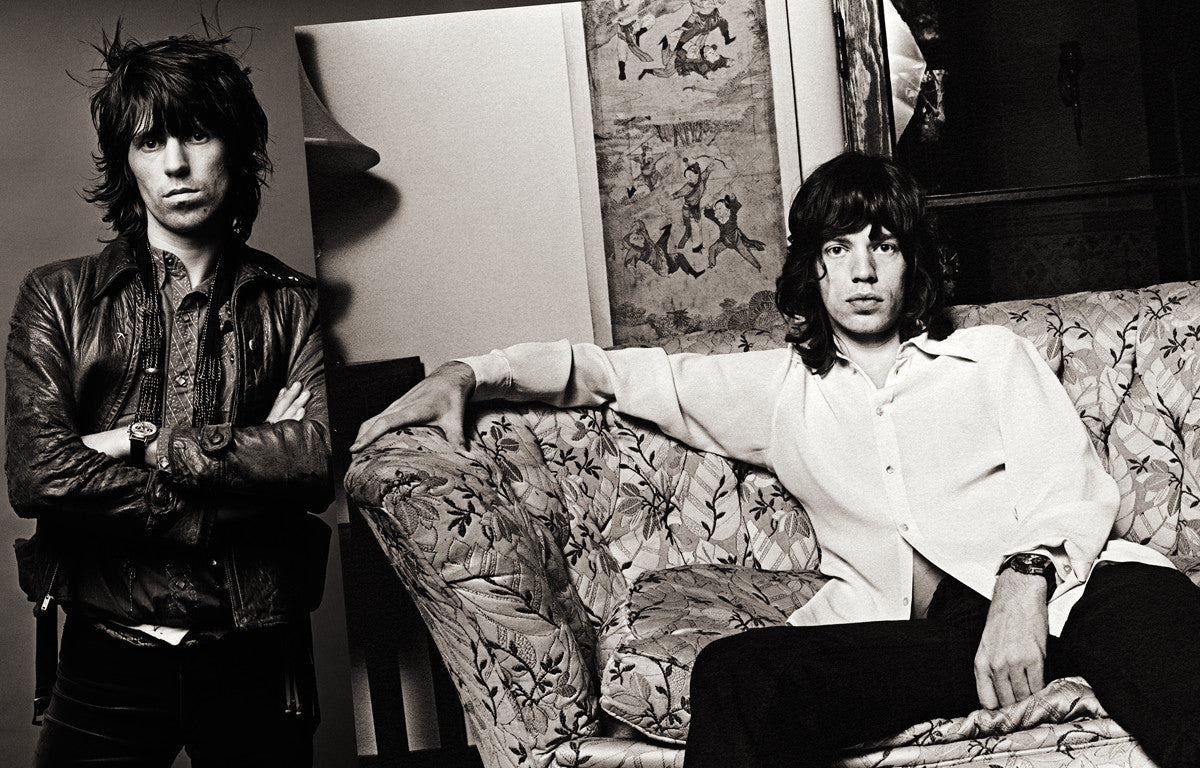 Keith Richards & Mick Jagger, Los Angeles 1972, “Sessions Spread” by Norman Seeff