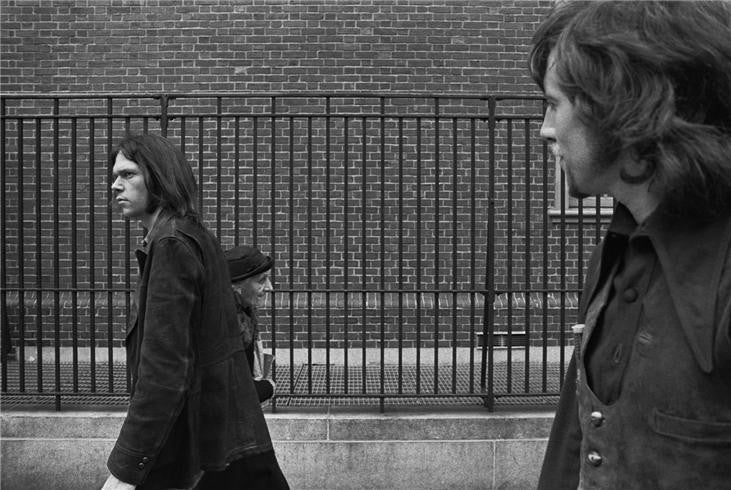 Neil Young & Graham Nash, New York, NY 1970 by Joel Bernstein