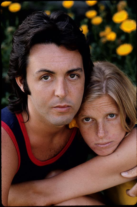 Paul & Linda McCartney by Henry Diltz