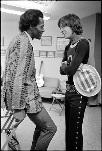 Mick Jagger & Chuck Berry, 1969 by Ethan Russell