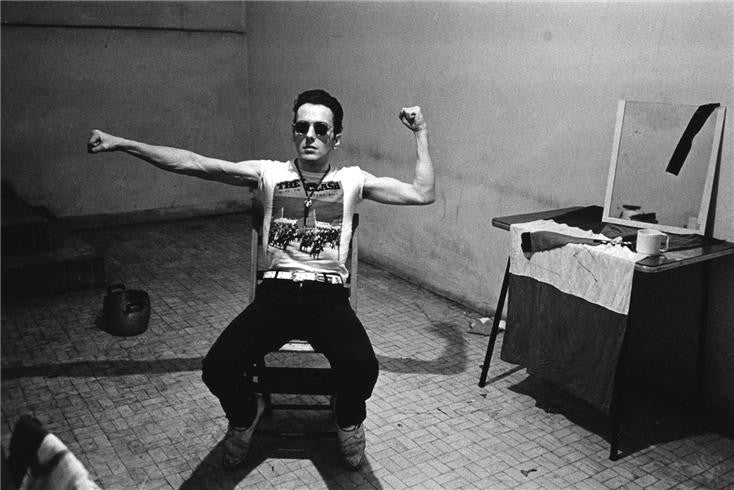 Joe Strummer, The Clash, Milan, Italy, 1981 by Janette Beckman