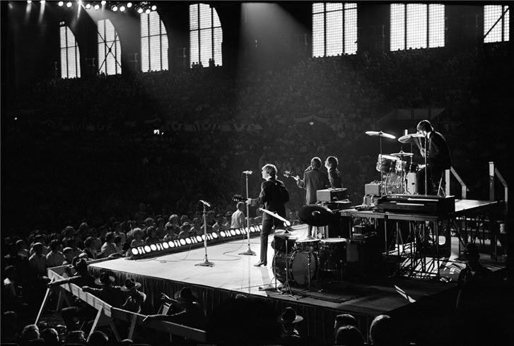 Beatles onstage from behind, 1964 by Curt Gunther