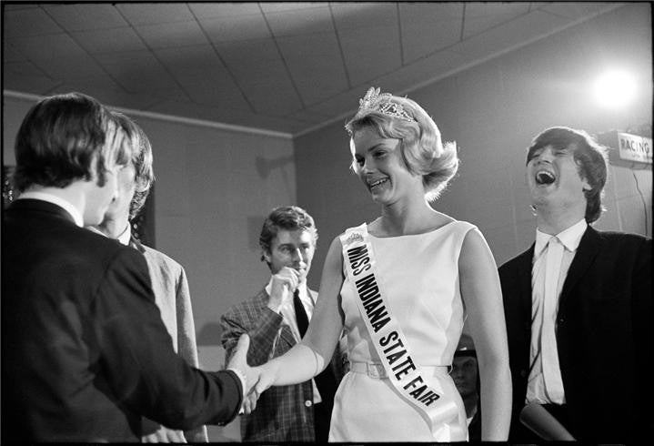 The Beatles with Miss Indiana State Fair, 1964 by Curt Gunther