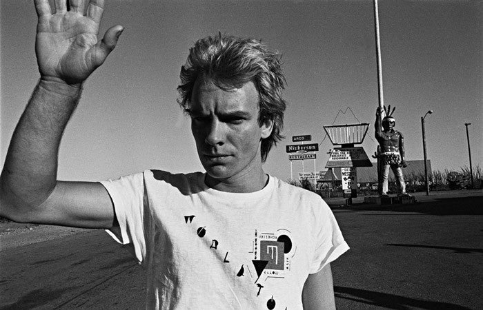 Sting with Indian, Arizona, 1980 by Andy Summers