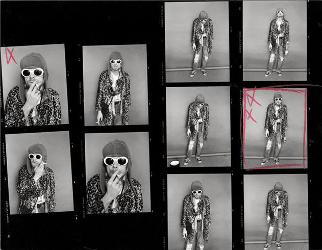 Kurt Cobain, Contact Sheet 1, 1993 by Jesse Frohman