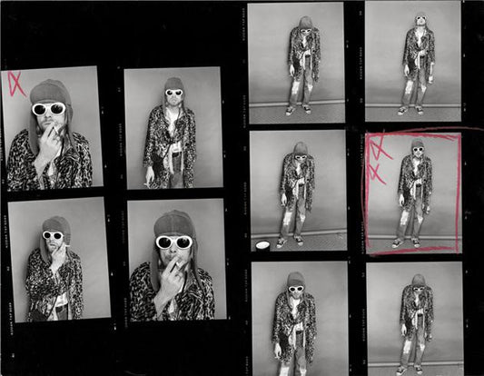 Kurt Cobain, Contact Sheet 1, 1993 by Jesse Frohman