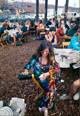 Janis Joplin, Backstage at Woodstock 1969 by Elliott Landy