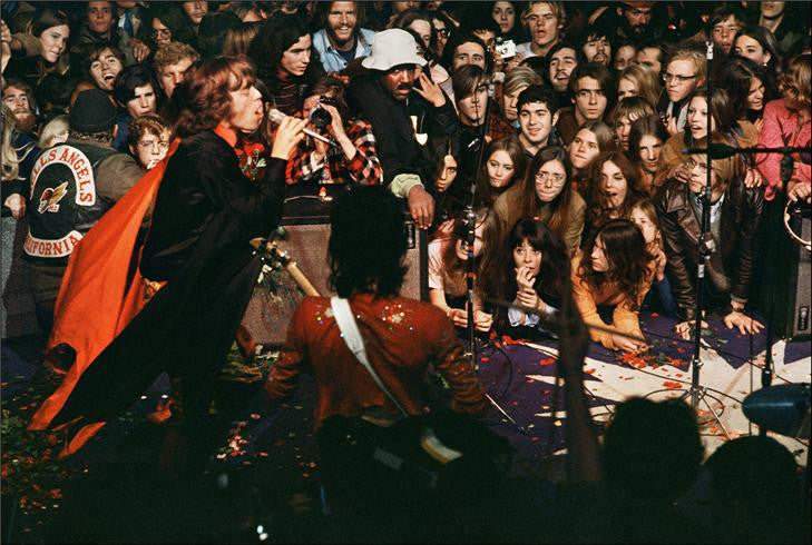 The Rolling Stones onstage at Altamont, 1969 by Ethan Russell